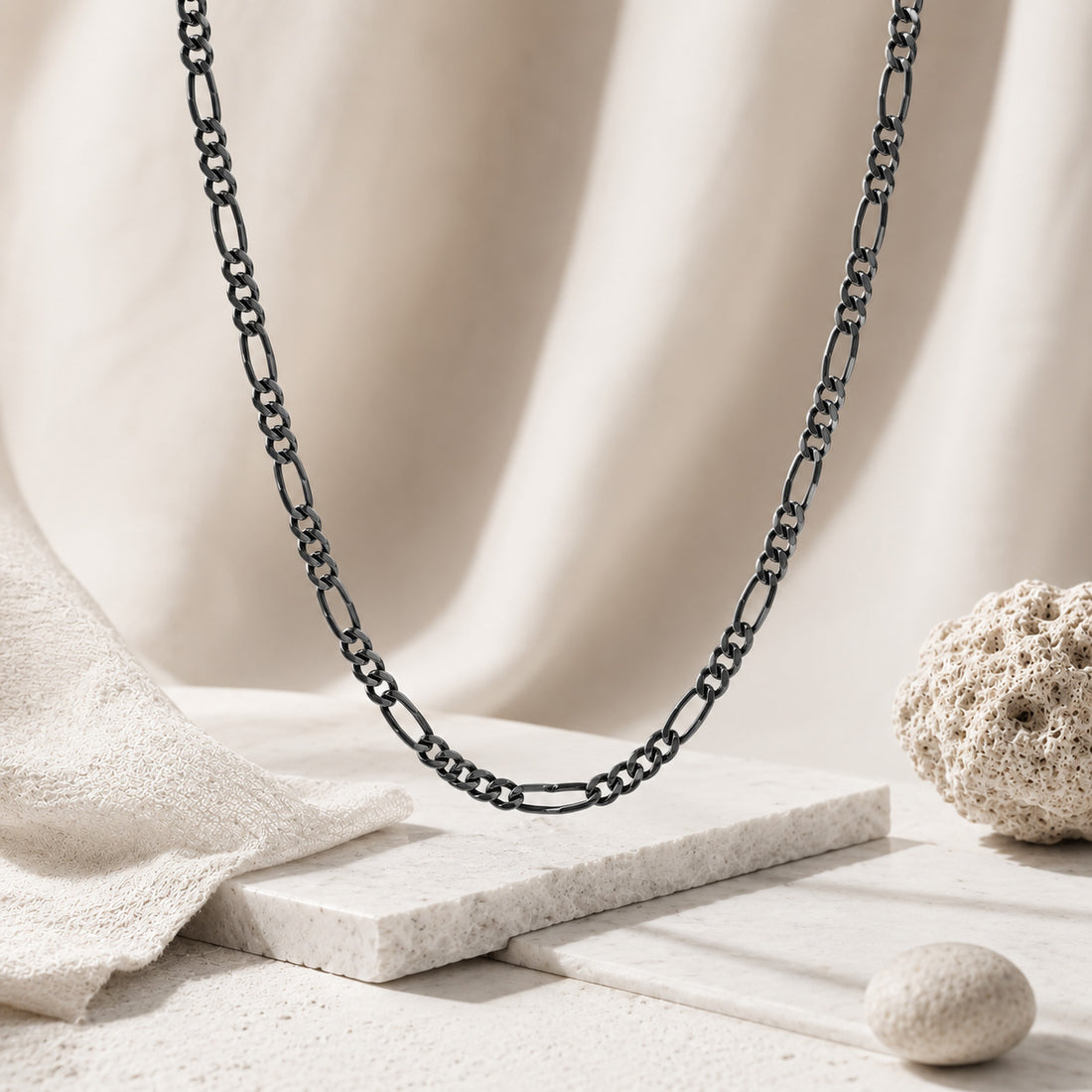 Minimal Classic Alternating Link Silver Chain