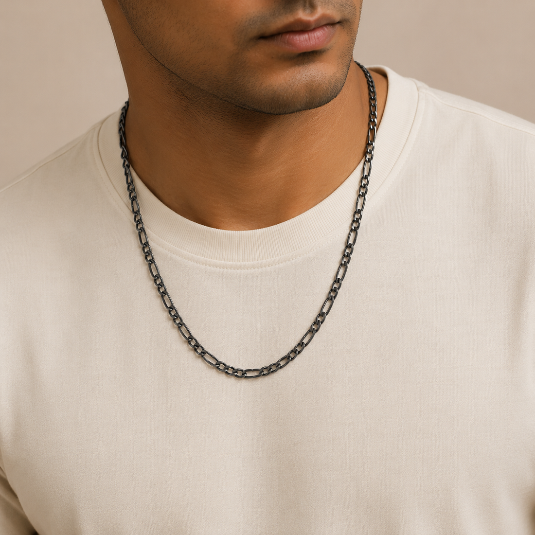 Minimal Classic Alternating Link Silver Chain