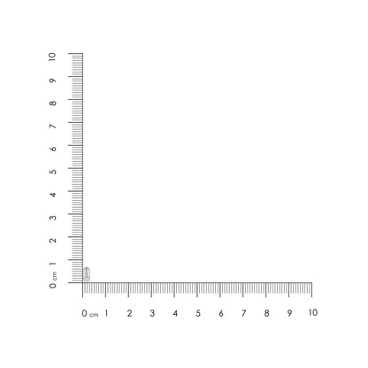 Ruler with measurement scale on a white background