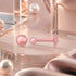 Minimal Pink Glow 925 Sterling Silver Stud for Women