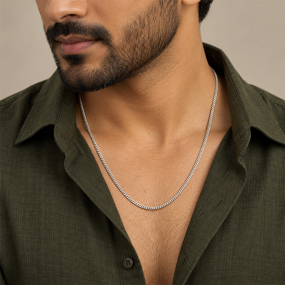 Minimalist Fine Dainty Link Sterling Silver Chain