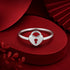 Minimalist Heart Lock 925 Sterling Silver Ring