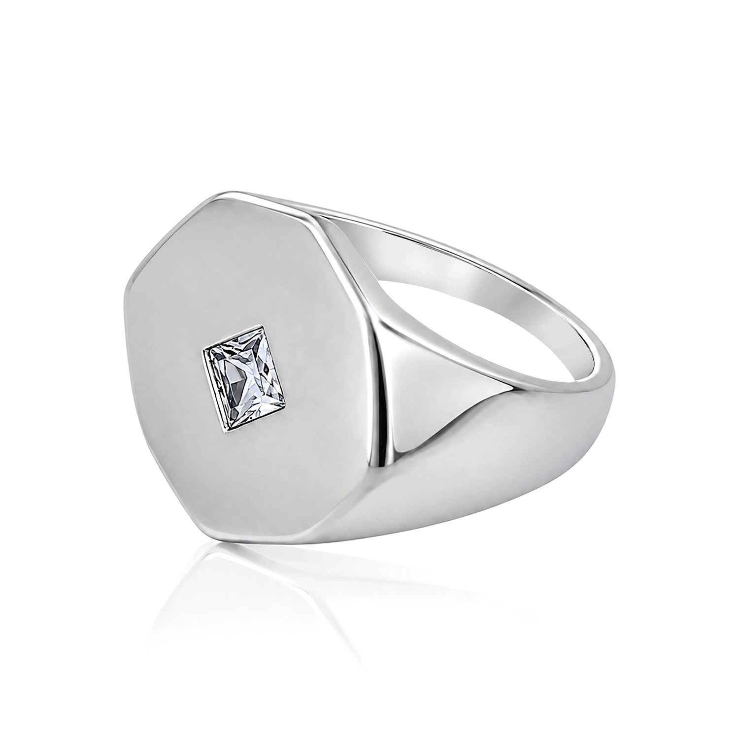 Minimalist Octagonal Signet Ring