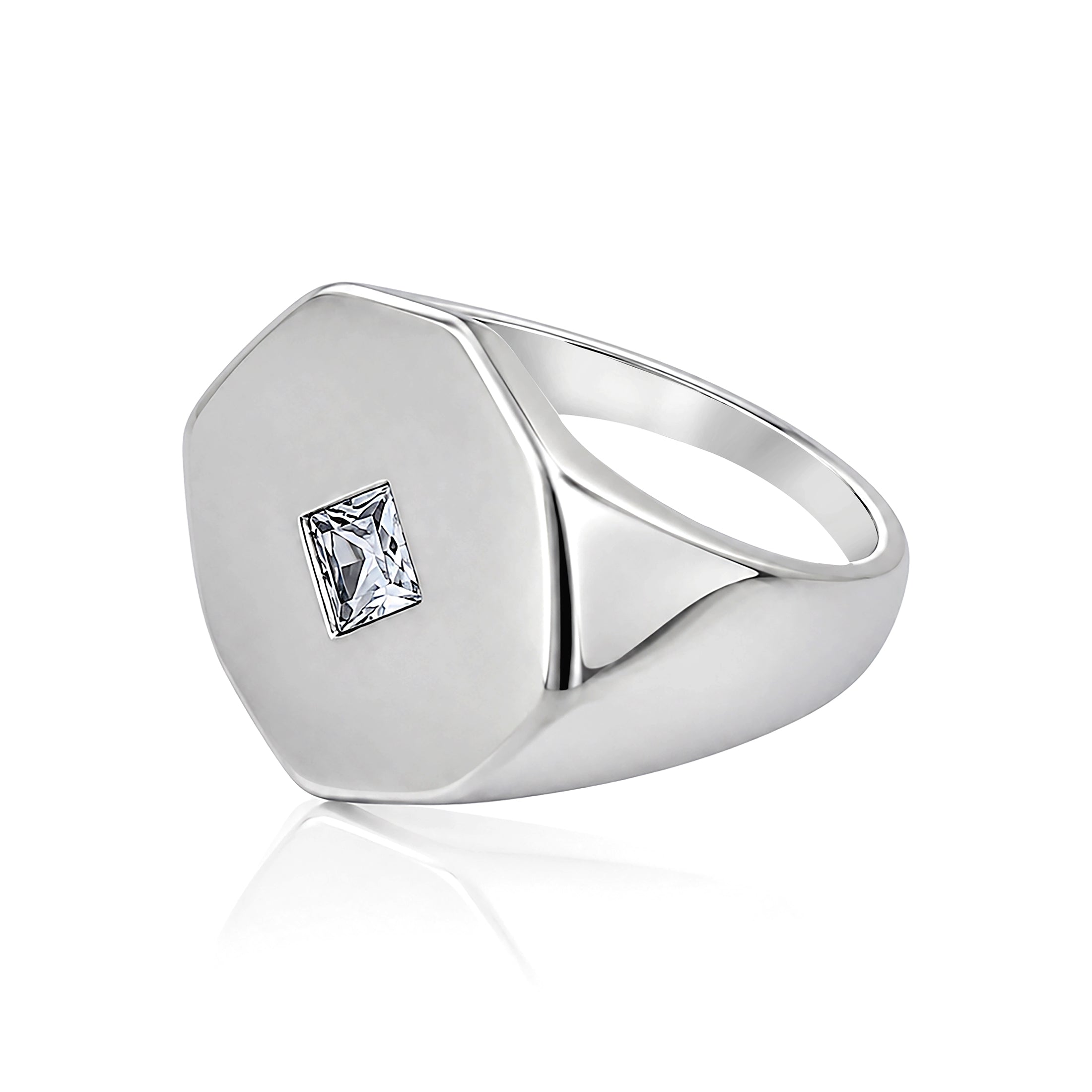Minimalist Octagonal Signet Ring