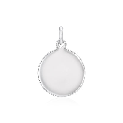 Minimalist Round Silver RakhiPendant