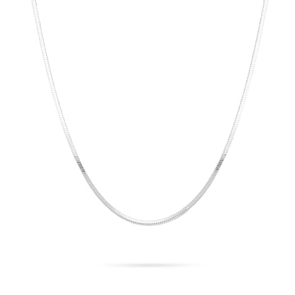 Minimalist 925 Sterling Silver Streamlined Chain for Women