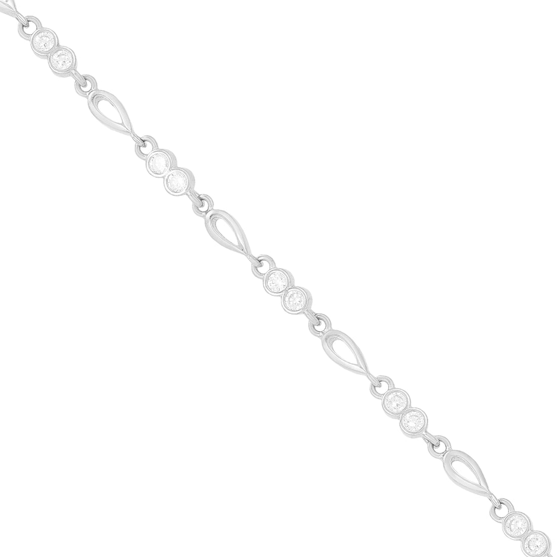 Minimalist Glow Rhodium 925 Graceful Bracelets