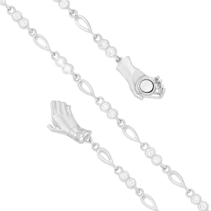 Minimalist Glow Rhodium Graceful Bracelets