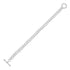 Minimalist Knot Rhodium Plated Cuban 925 Bracelet 
