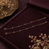 Minimalist Rose Gold Bead Silver Anklet