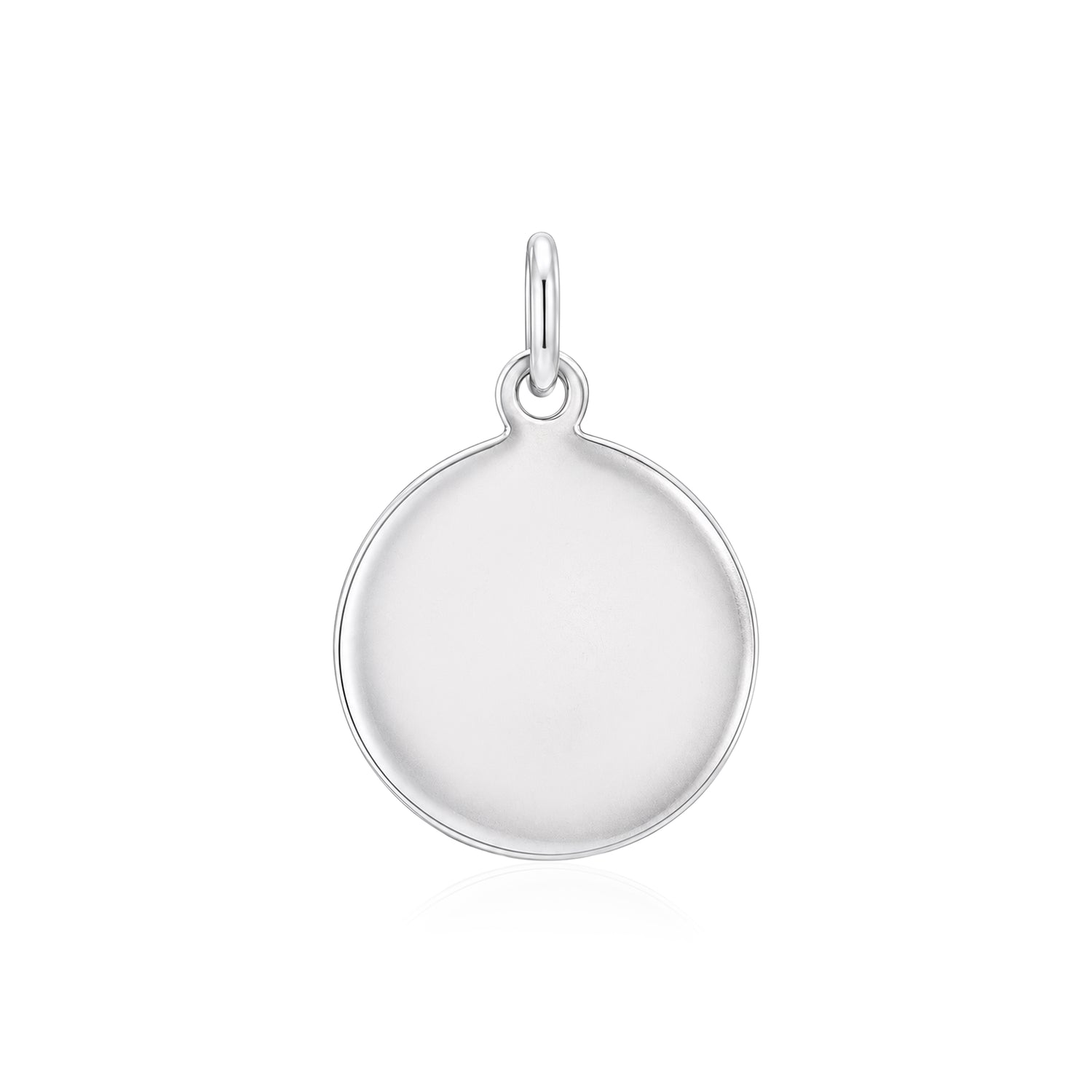 Minimalist Round Silver Pendant