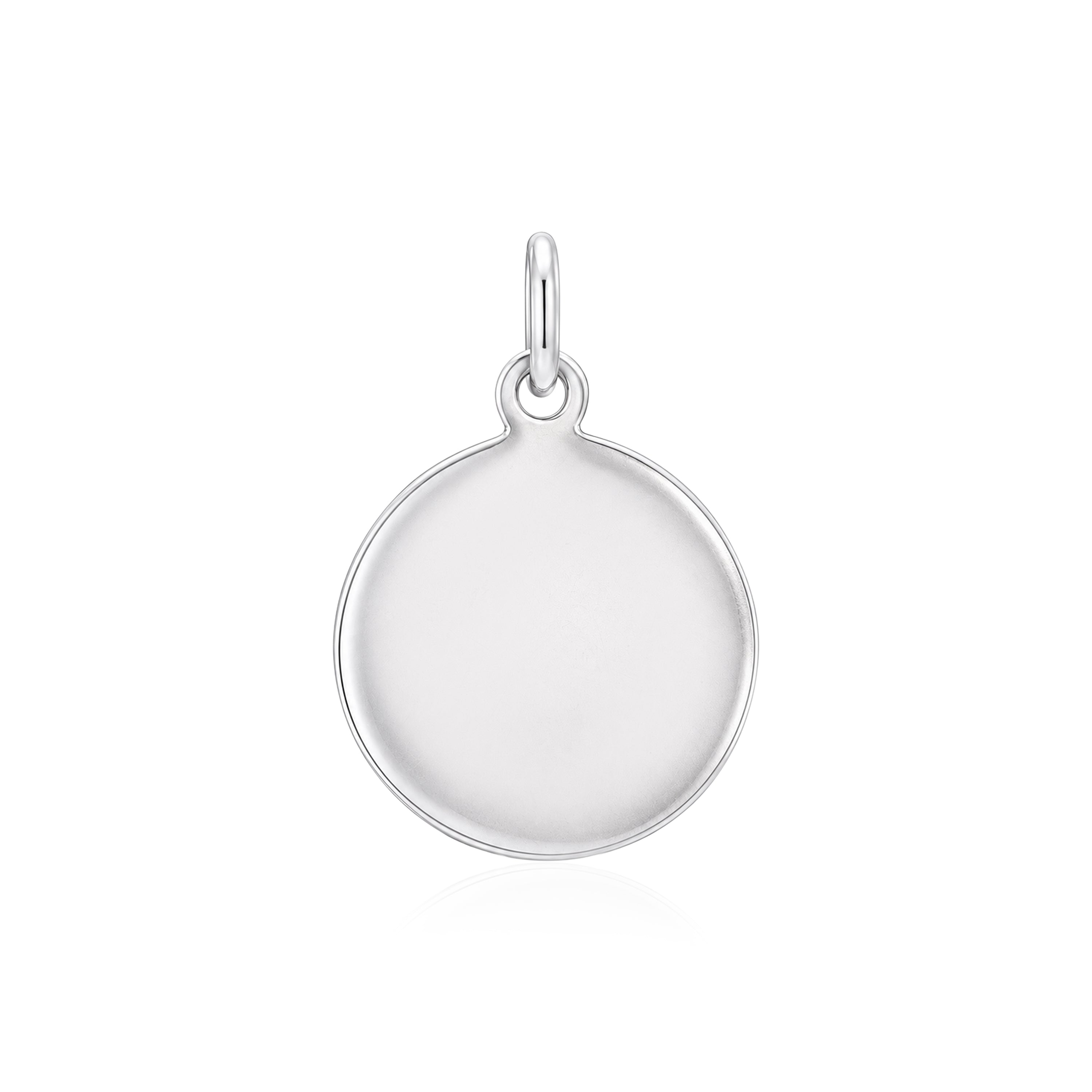 Minimalist Round Silver Pendant