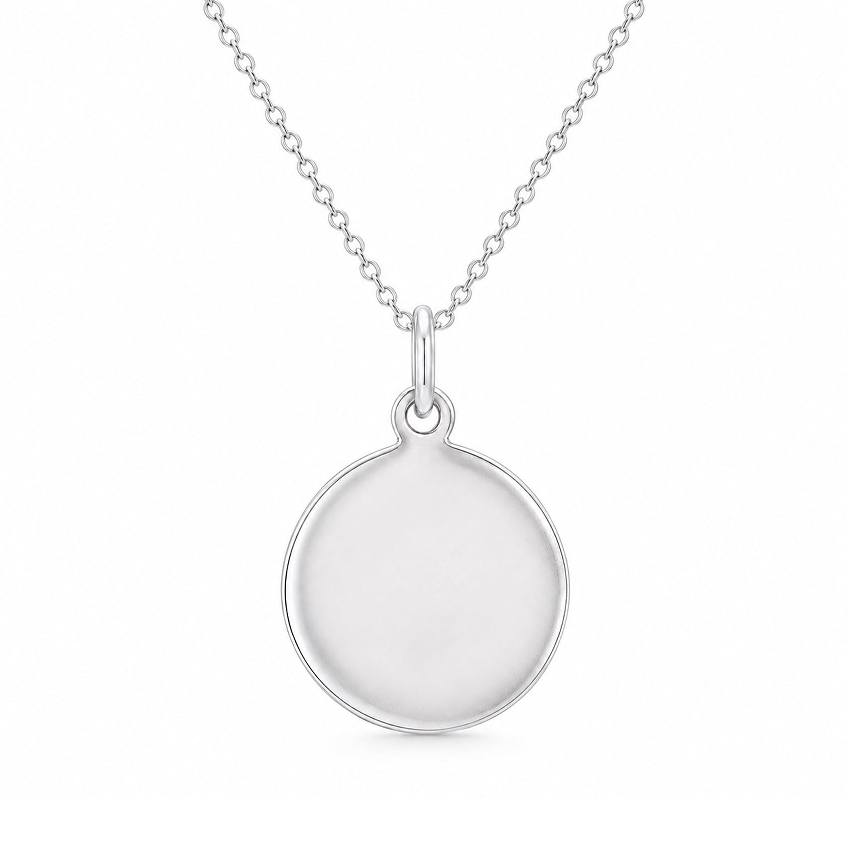 Minimalist Round SilverRakhiPendant