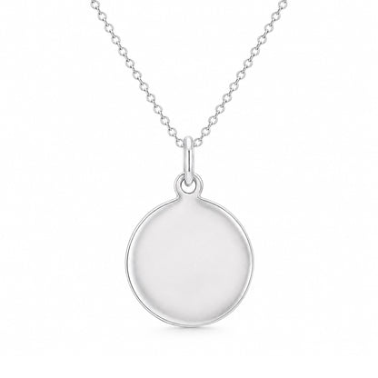Minimalist Round SilverRakhiPendant
