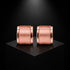 Minimalist Satin Finish Rose Gold Huggie Hoop Earrings