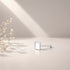 Minimalist Square White Shell Silver Nose Pin
