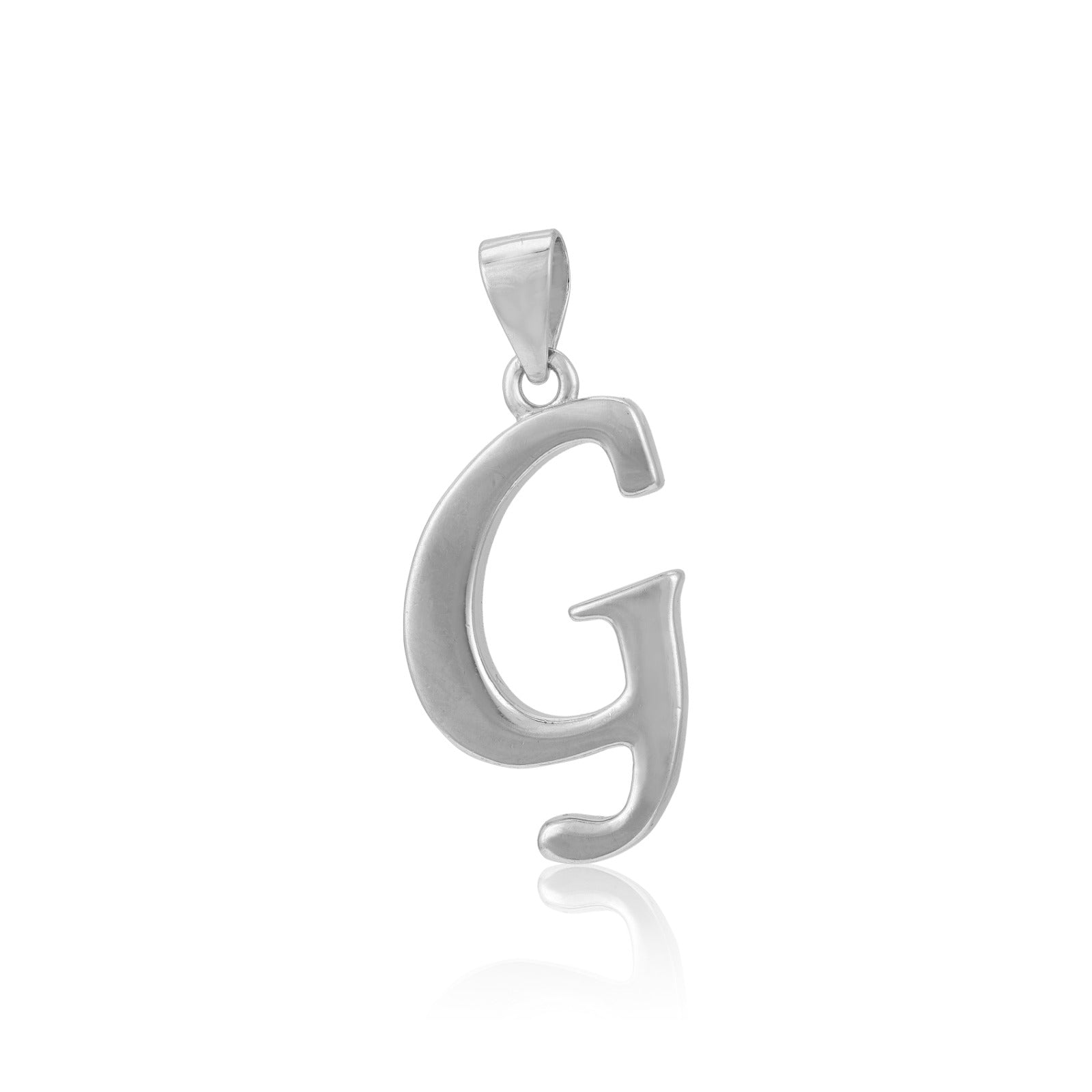 Modern Letter G 925 Sterling Silver Pendant for Men