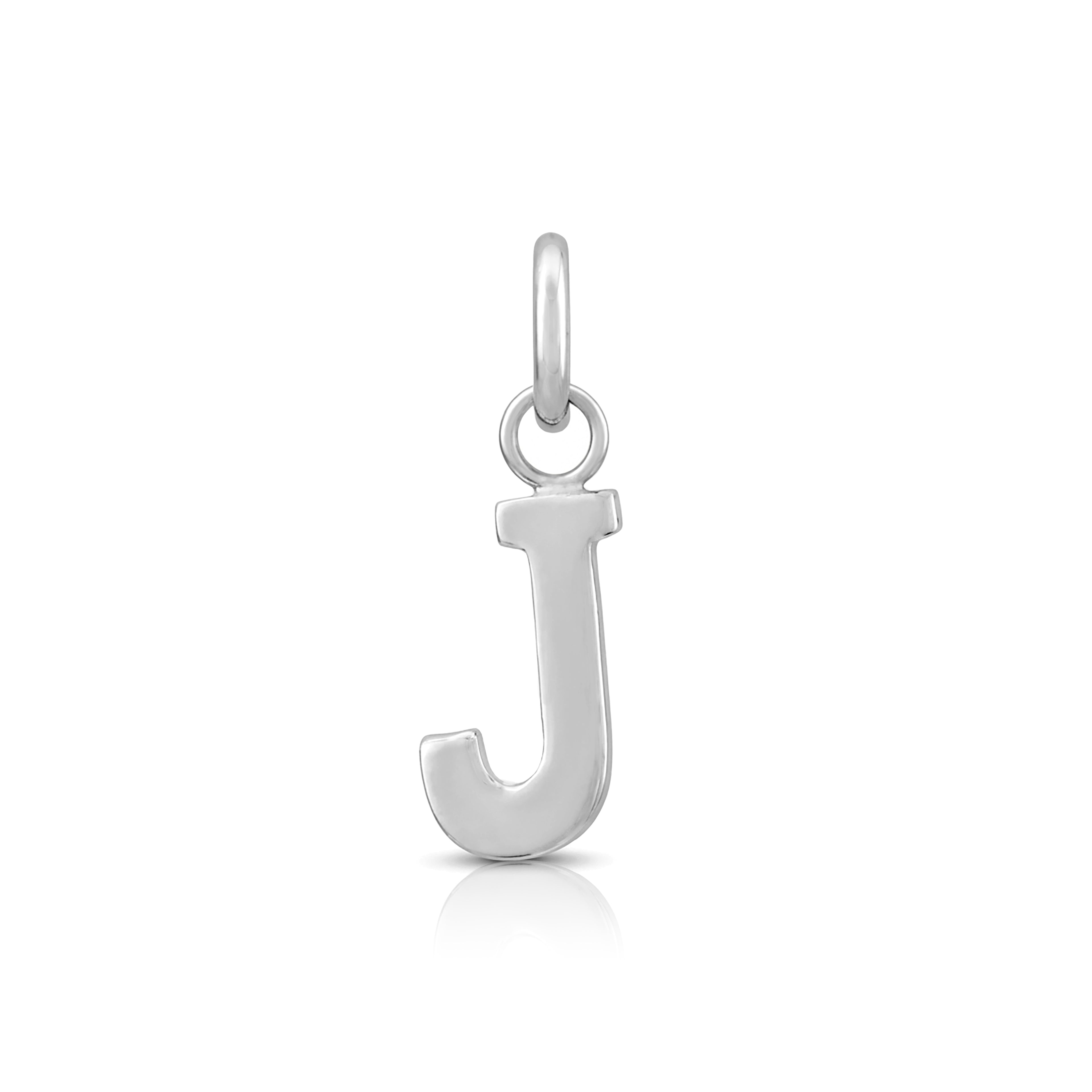 Modern Script J 925 Sterling Silver Pendant for Women