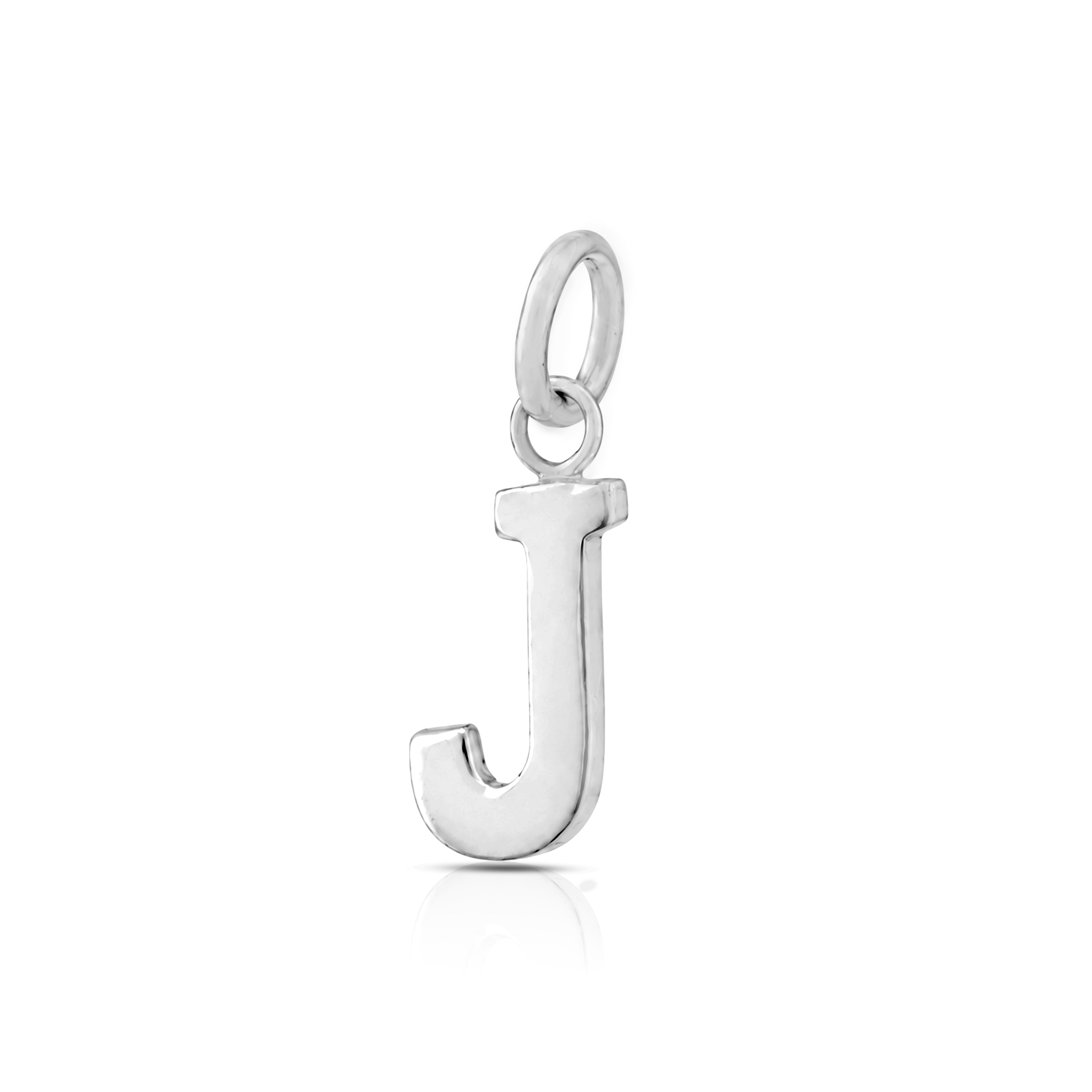 Modern Script J 925 Sterling Silver Pendant for Women