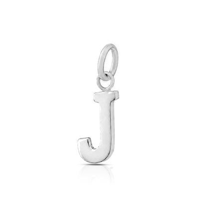 Modern Script J 925 Sterling Silver Pendant for Women