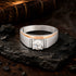 Modern White Stone Sterling Silver Ring