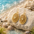 Modern Filigree Opal 925 Sterling Silver Earrings