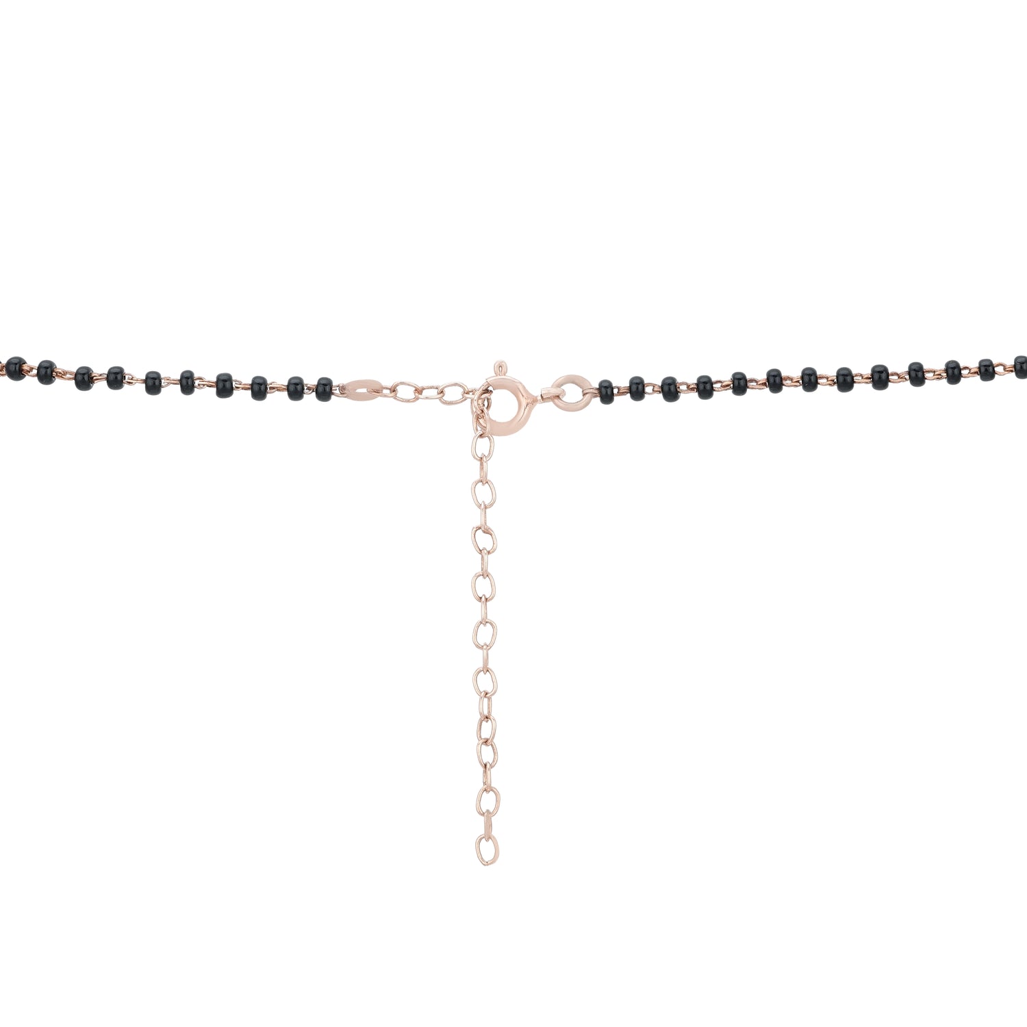 Modern Floral Starburst Rose Gold 925 Silver Mangalsutra