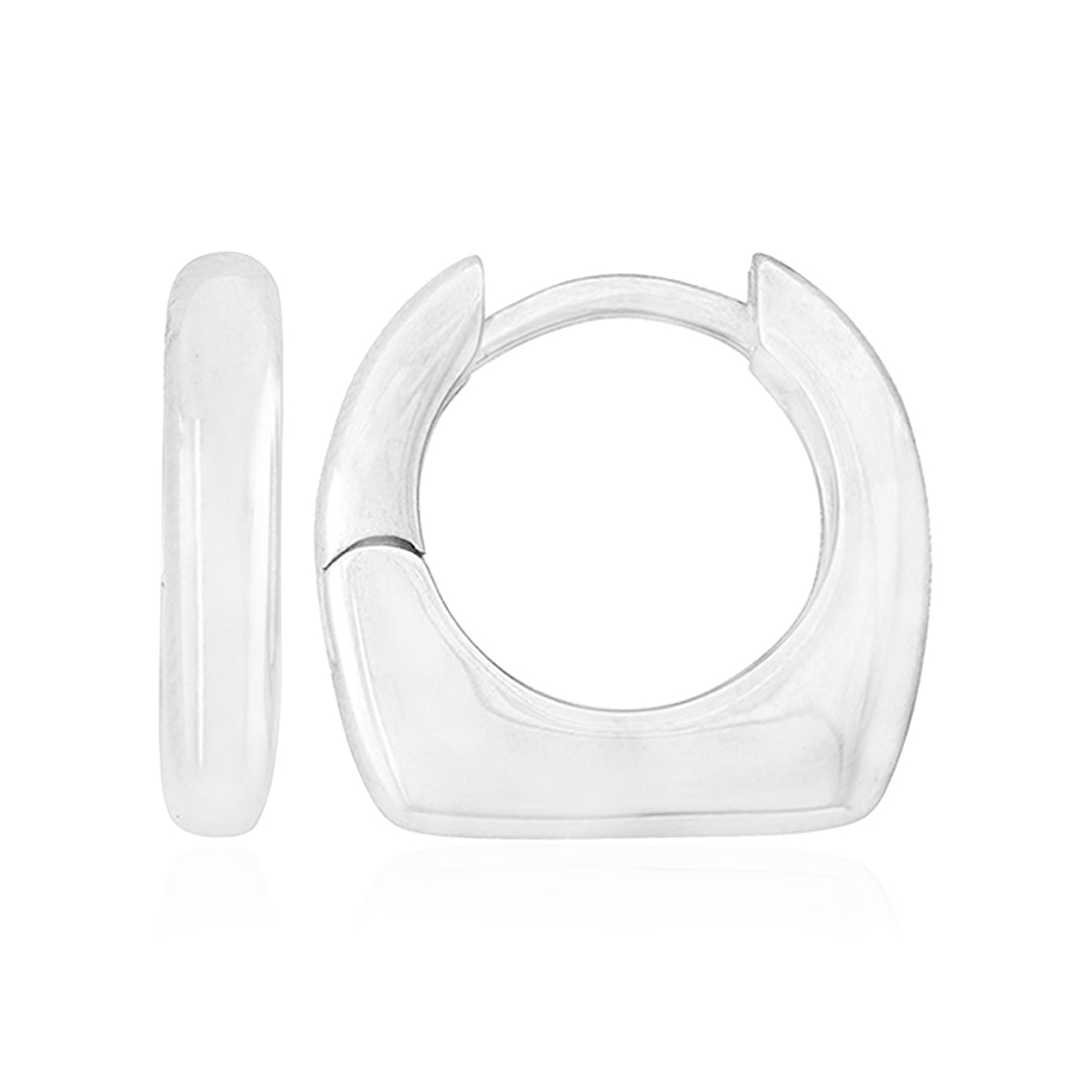 Modern Hollow Hoop 925 Sterling Silver Earring for Women