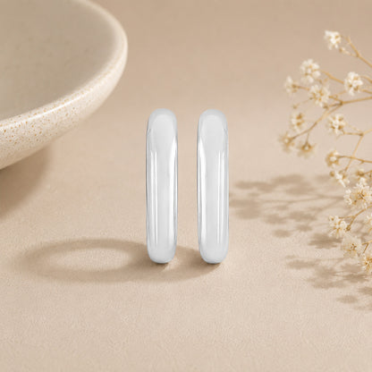 Modern Hollow Hoop 925 Sterling Silver Earring for Women