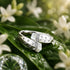 Modern White Enamel 925 Sterling Silver Designer Ring
