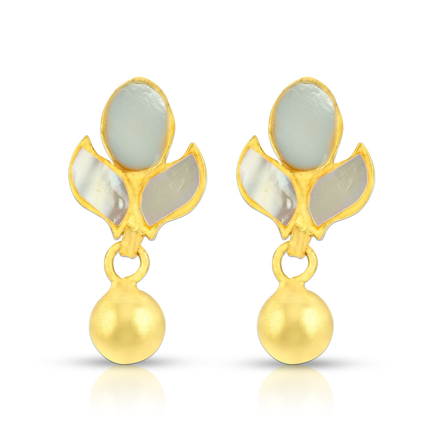 Mother Pearl Blossom 925 Sterling Silver Earrings