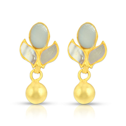 Mother Pearl Blossom 925 Sterling Silver Earrings