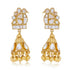 Motif Peacock Jhumka Gold Plated Earring