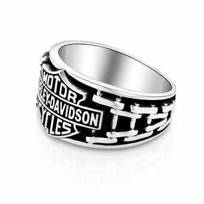 Motor Harley Davidson Cycles 925 Sterling Silver Ring