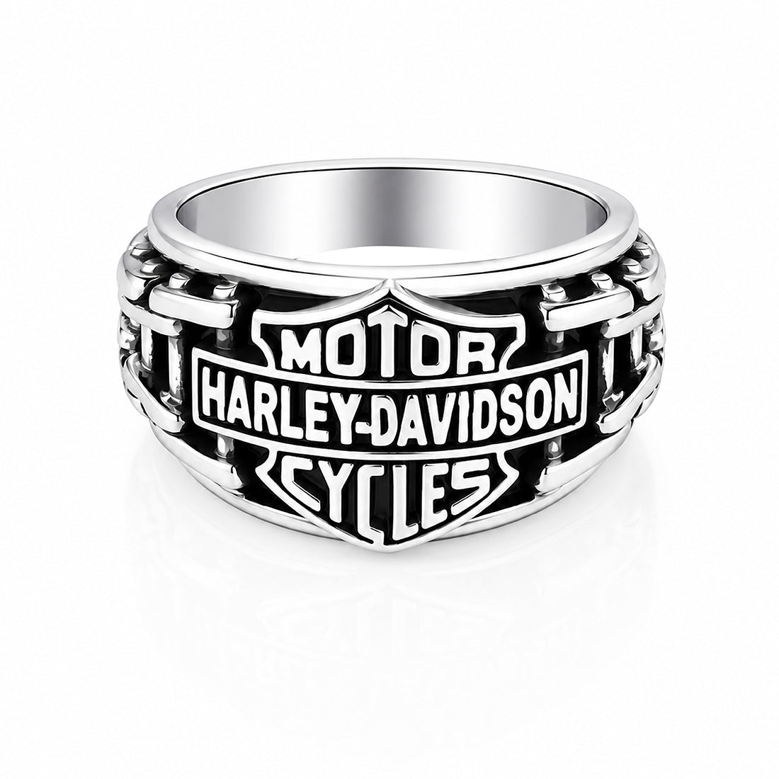 Motor Harley Davidson Cycles 925 Sterling Silver Ring