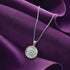 Mystic Crescent 925 Sterling Silver Evil Eye Pendant