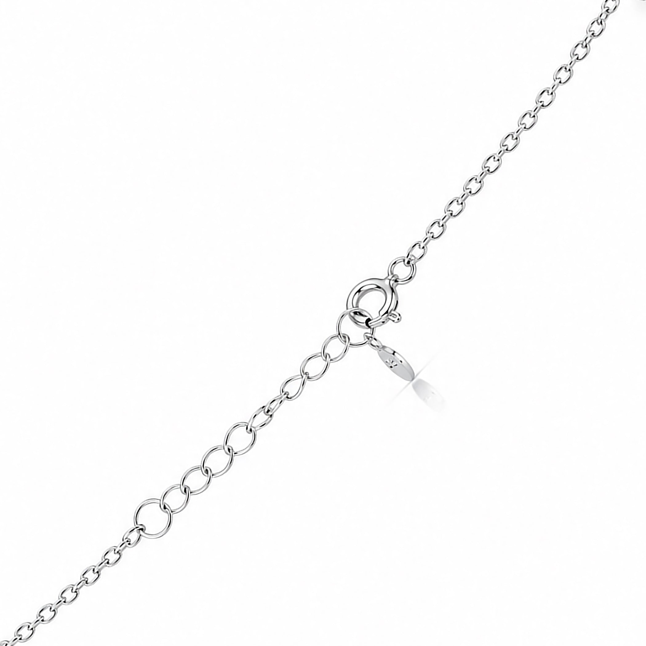 Mystic Crescent 925 Sterling Silver Evil Eye Pendant