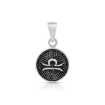 Mystical Horoscope Libra 925 Sterling Silver Pendant for Women