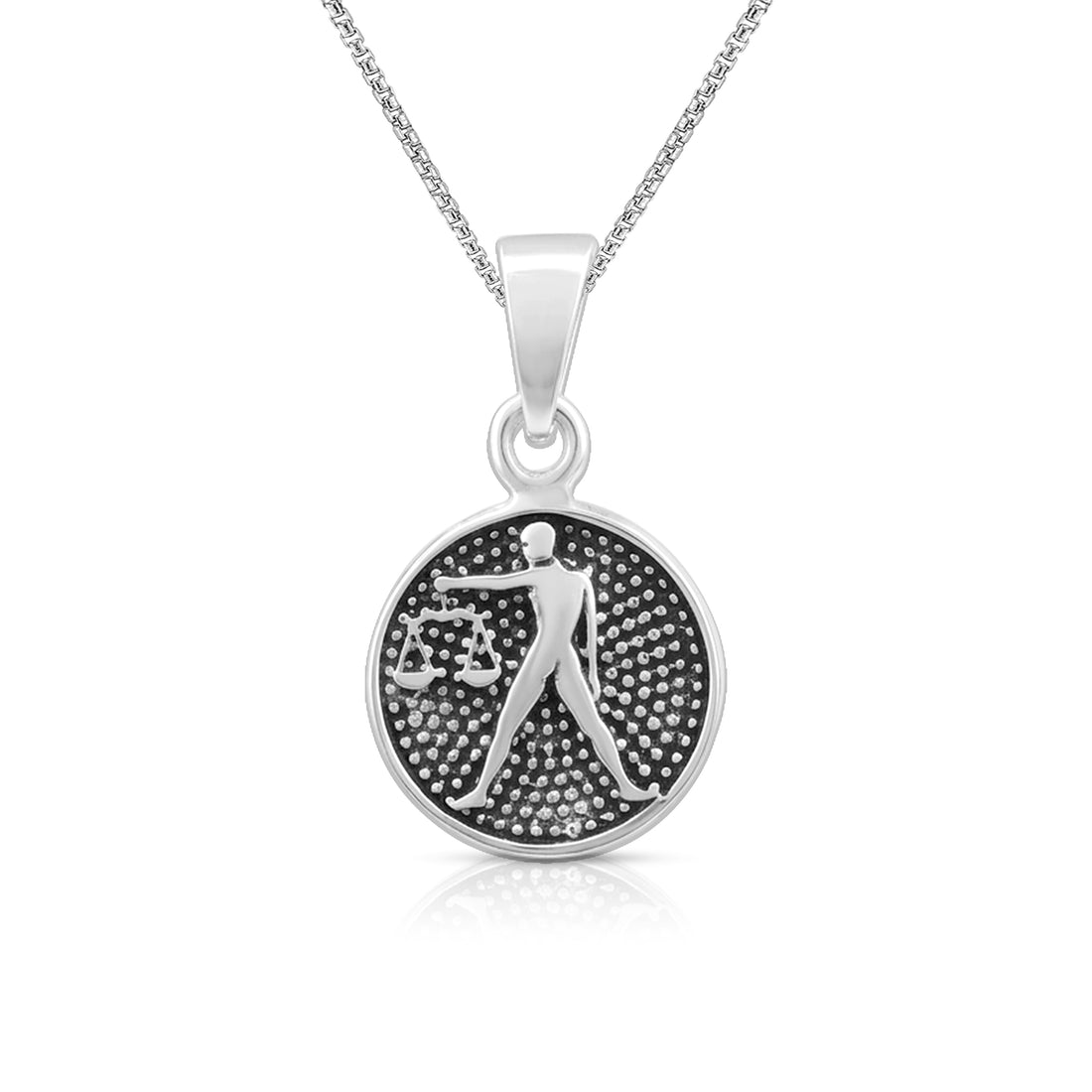 Mystical Horoscope Libra 925 Sterling Silver Pendant for Women