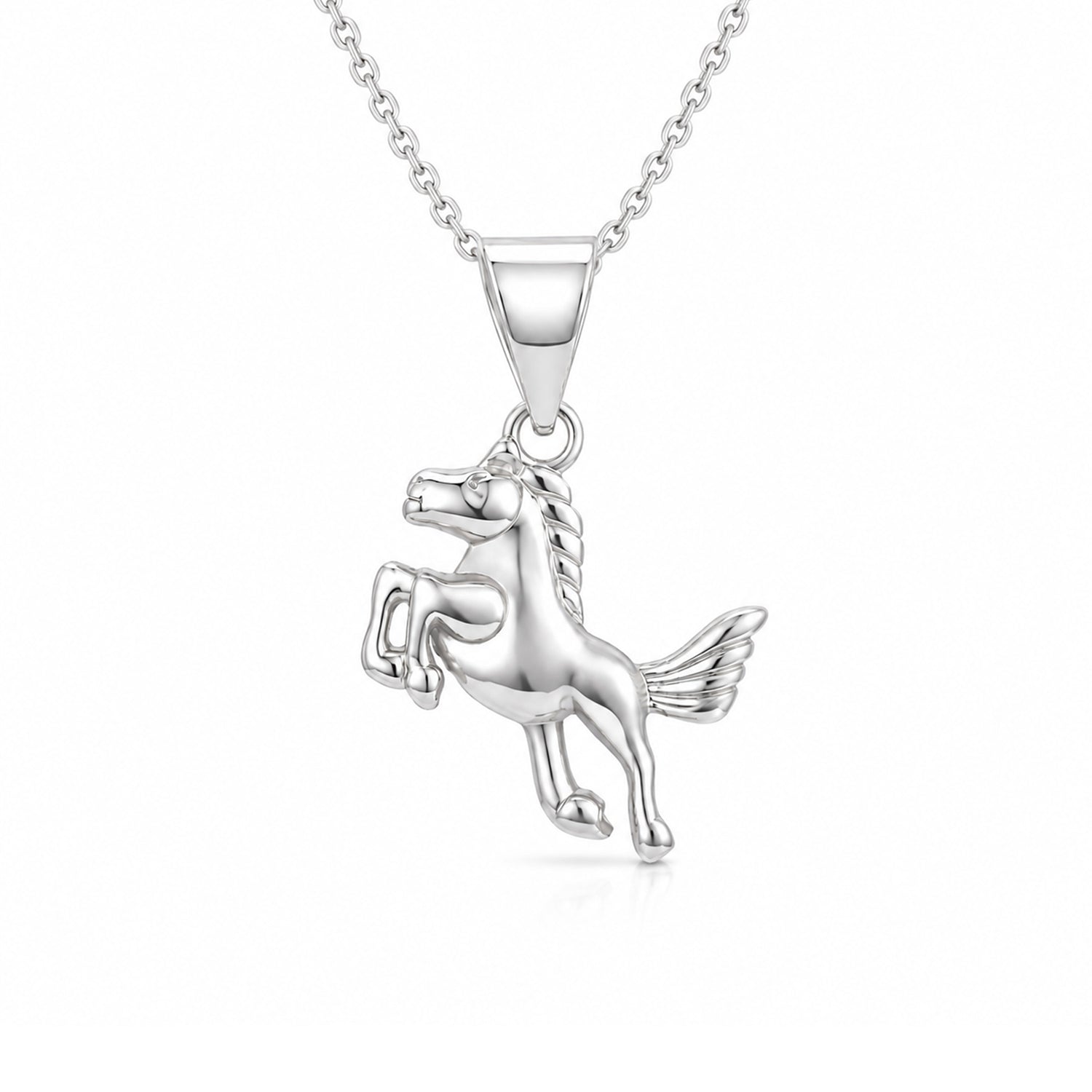 Mythic Horse 925 Sterling Silver Elegant Charm Pendant