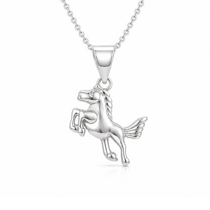 Mythic Horse 925 Sterling Silver Elegant Charm Pendant