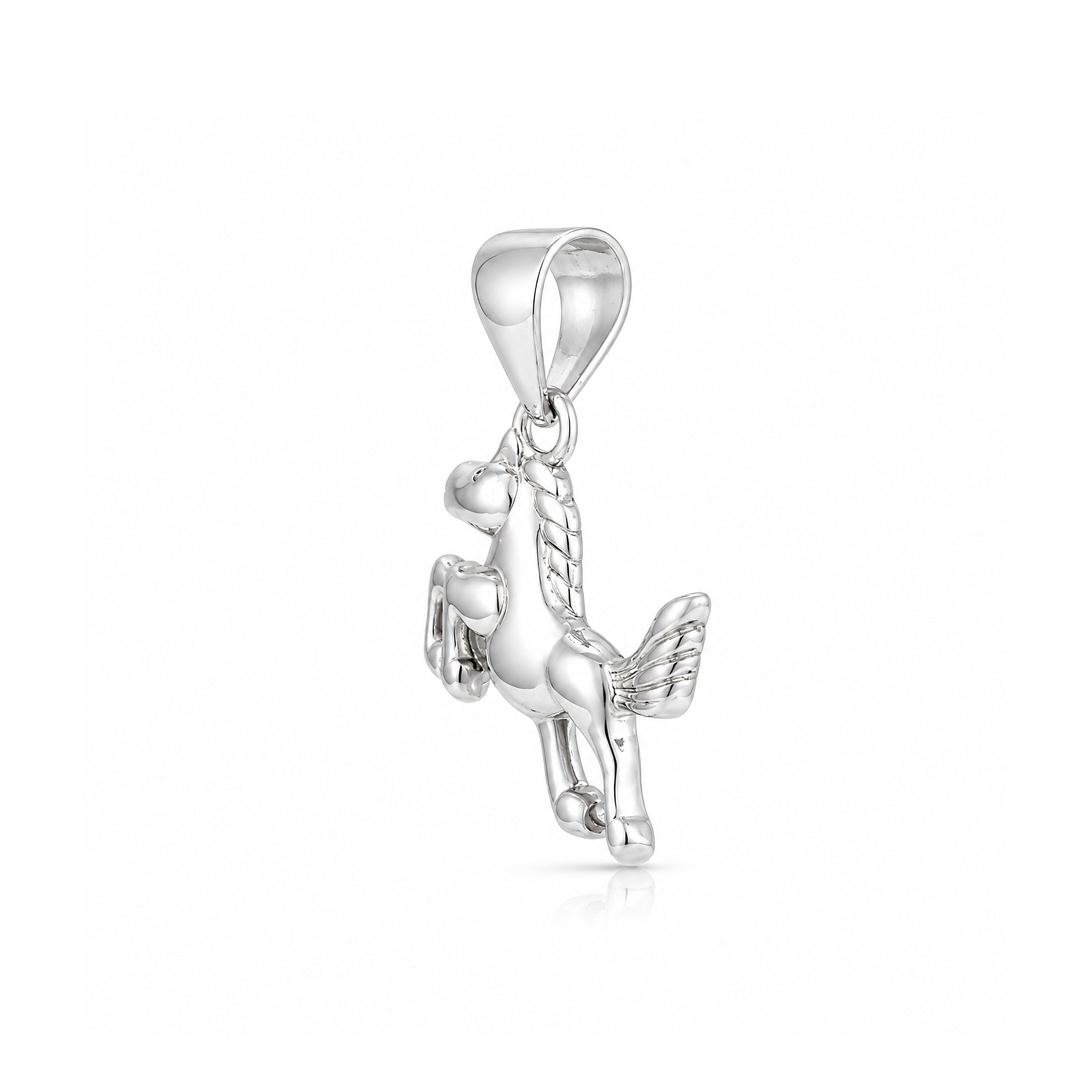 Mythic Horse 925 Sterling Silver Elegant Charm Pendant