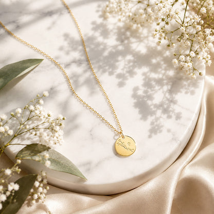 Nature Inspired Blossom 925 Sterling Silver Chain Pendant
