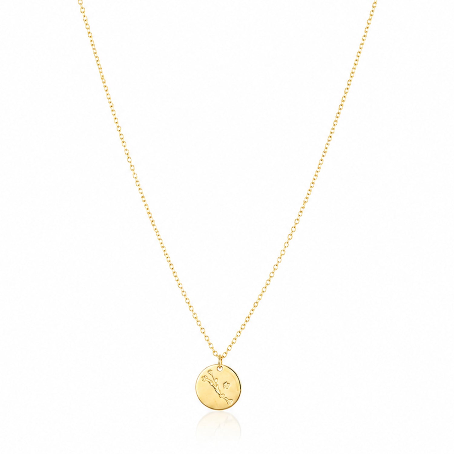 Nature Inspired Blossom 925 Sterling Silver Chain Pendant