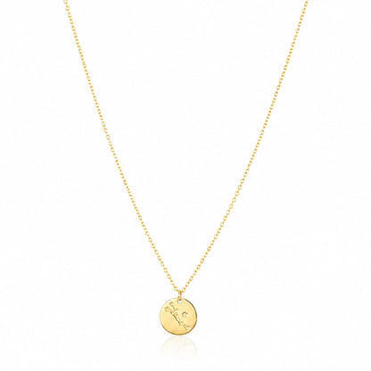 Nature Inspired Blossom 925 Sterling Silver Chain Pendant