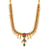 Nostalgic Green Red Stone 925 Gold Plated Pearl Drop Haram