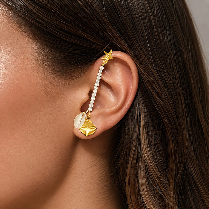 Ocean Breeze Drops 925 Sterling Silver Statement Earring