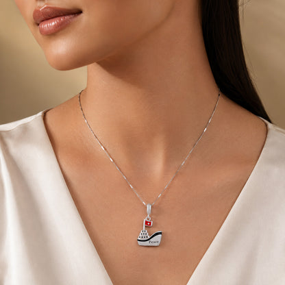 Ocean Peace 925 Sterling Silver Cruise Boat Pendant