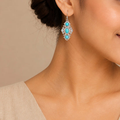 Ocean Scroll Radiance 925 Sterling Silver Earring