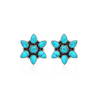 Ocean Bloom Grace 925 Sterling Silver Stud Earrings